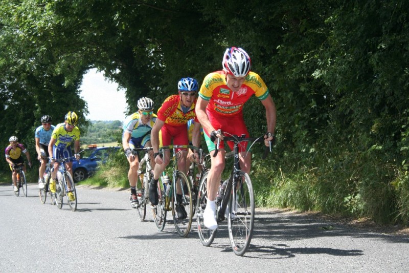 Pat Kenealy on the front of the Combined Race 1