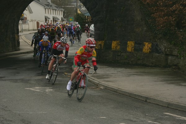 John Dempsey leads the bunch